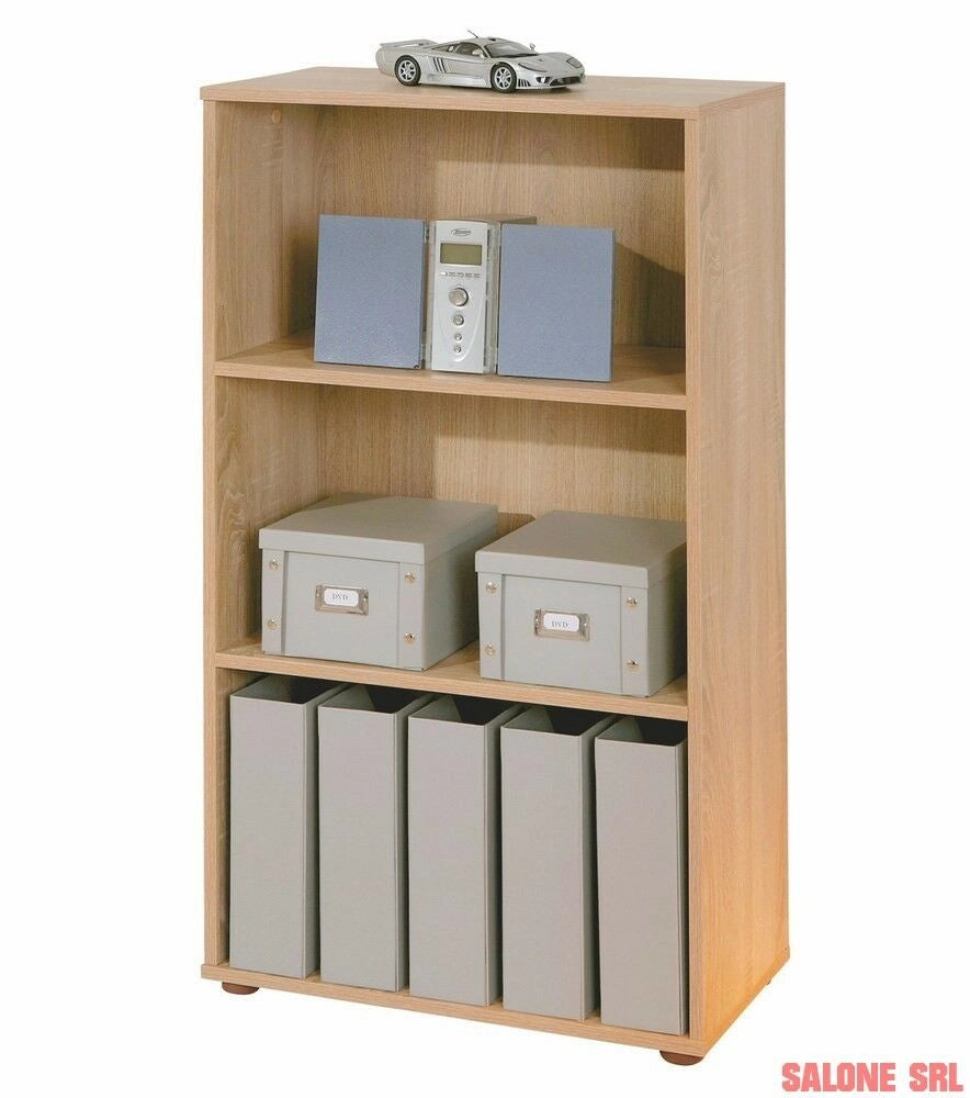 LIBRERIA PARINI 3 LIVELLI 60x30x110H LAMINATO FINITURA ROVERE