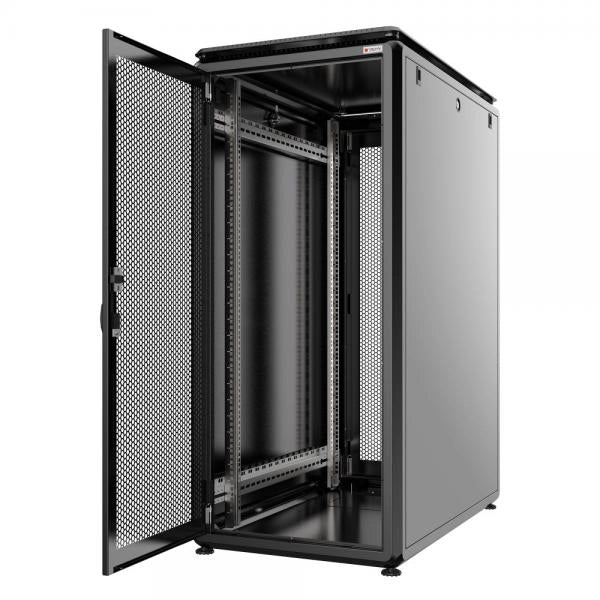 Armadio Server Rack 19'' 600x1000 42U Nero Serie Evolution Porta Grigliata