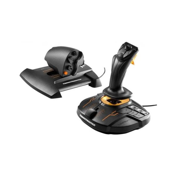 Thrustmaster t.16000m fcs hotas joystick mac,pc analogico/digitale usb nero, arancione - 2960778