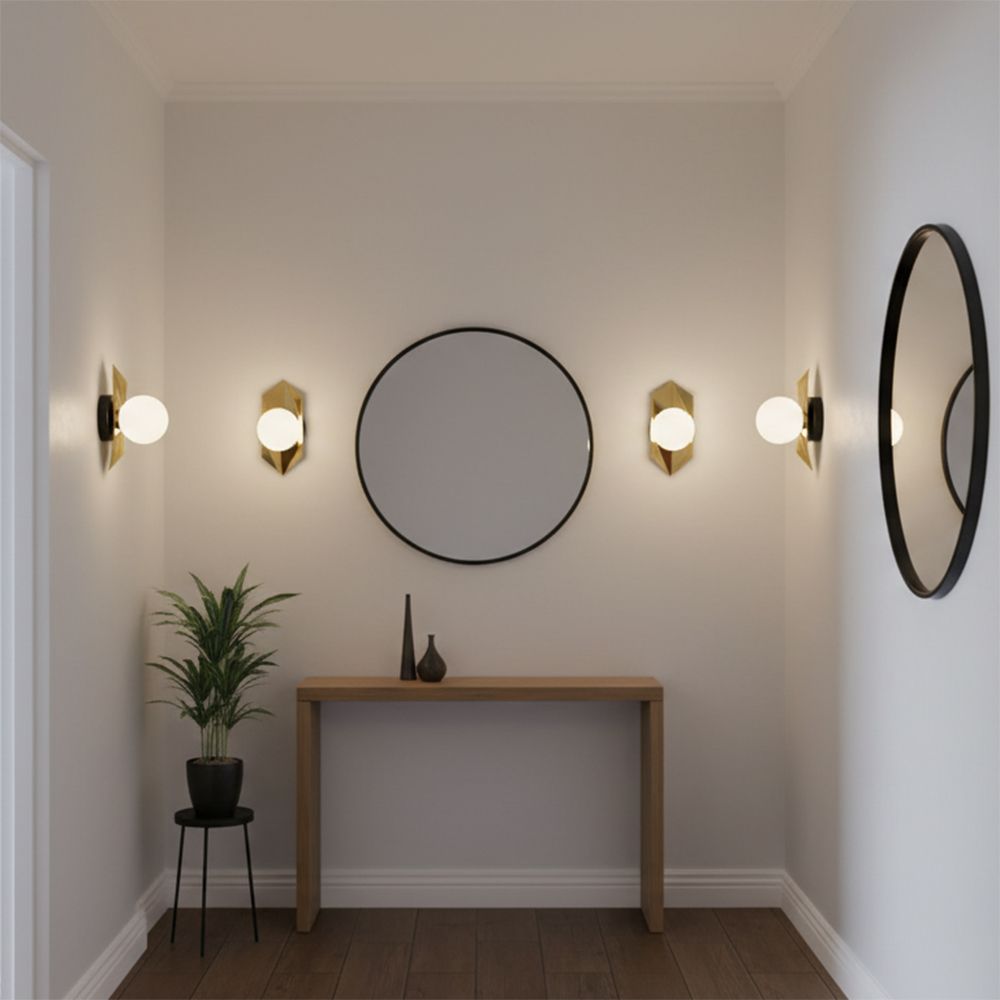 Lampada Da Parete App1411-w Black Gold