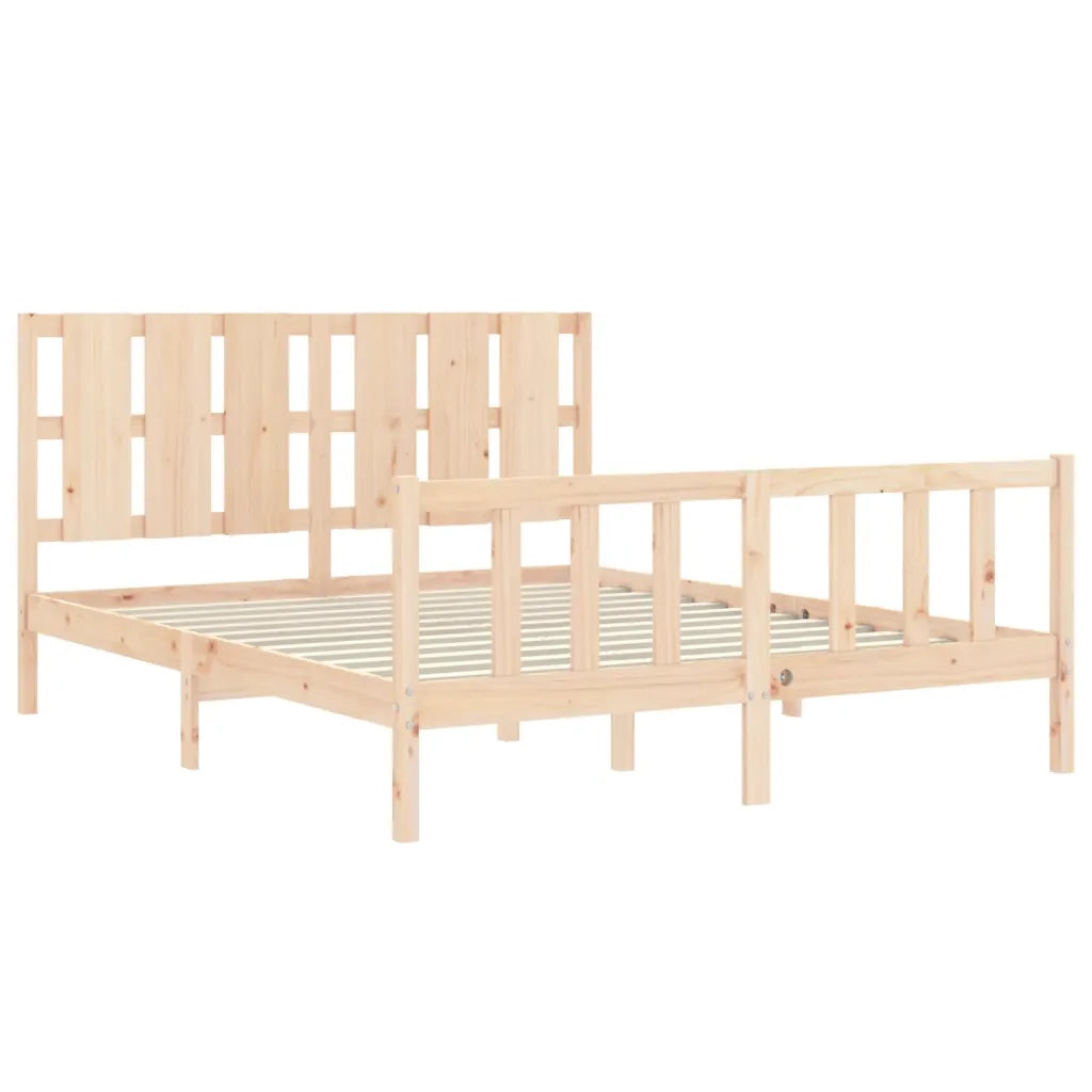 Giroletto senza Materasso-Struttura Letto 160x200 cm in Legno Massello di Pino 143408