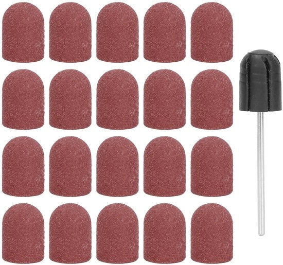 Set di punteruoli da unghie professionale 20 pezzi - set di abrasivi - manicure/pedicure - facile da installare - duraturo e efficiente