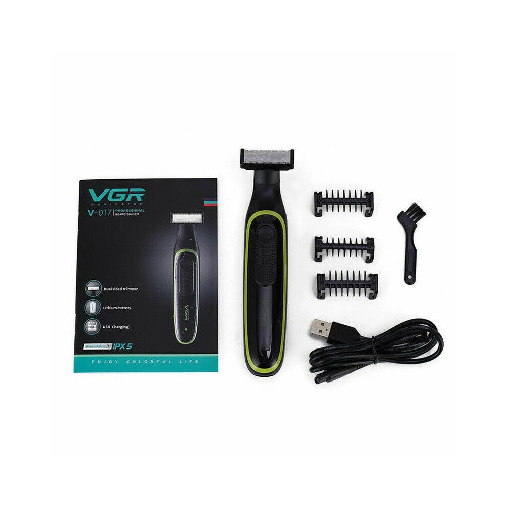 Trade Shop - Micro Rasoio Ricaricabile Elettrico Barba Capelli Peli Naso Uomo Portatile Usb -