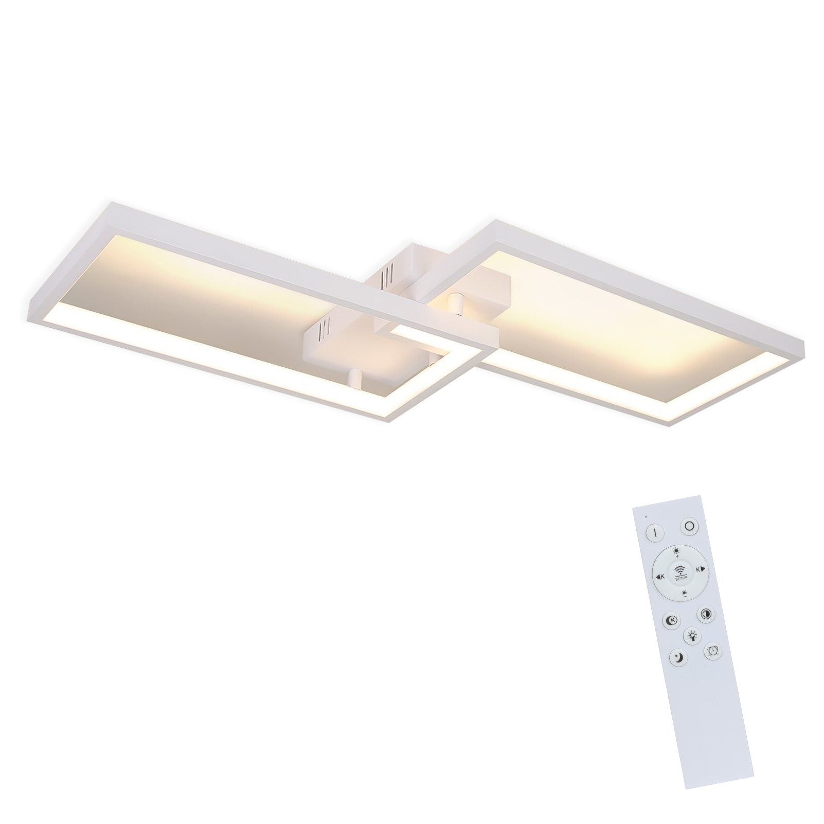 ZMH Lampada da soffitto LED moderna telecomando dimmerabile per soggiorno ufficio