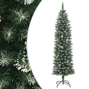 Albero di Natale Artificiale Sottile con Base 240 cm PVC cod mxl 58240