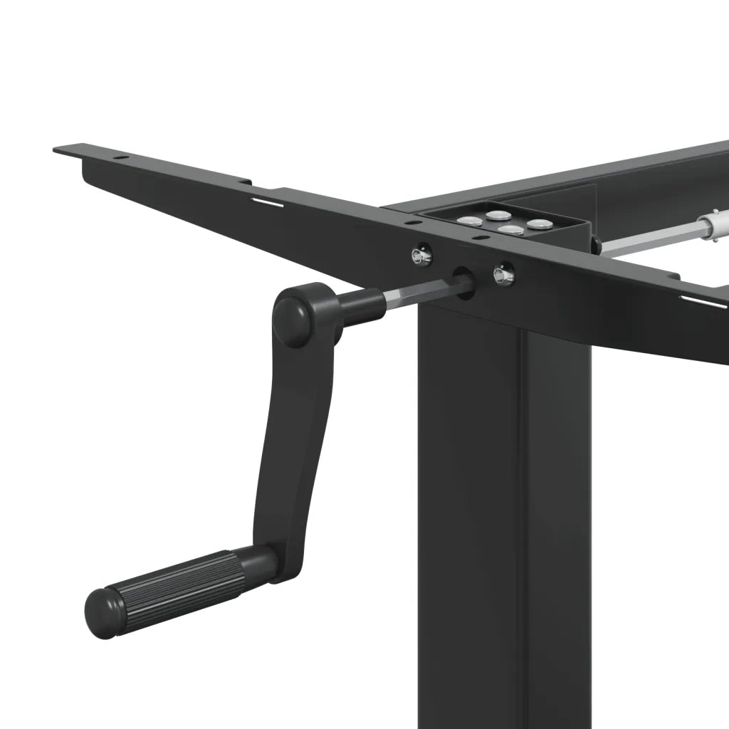 Telaio Scrivania in Piedi Nero (94-135)x60x(70-114)cm Acciaio CFW8844472