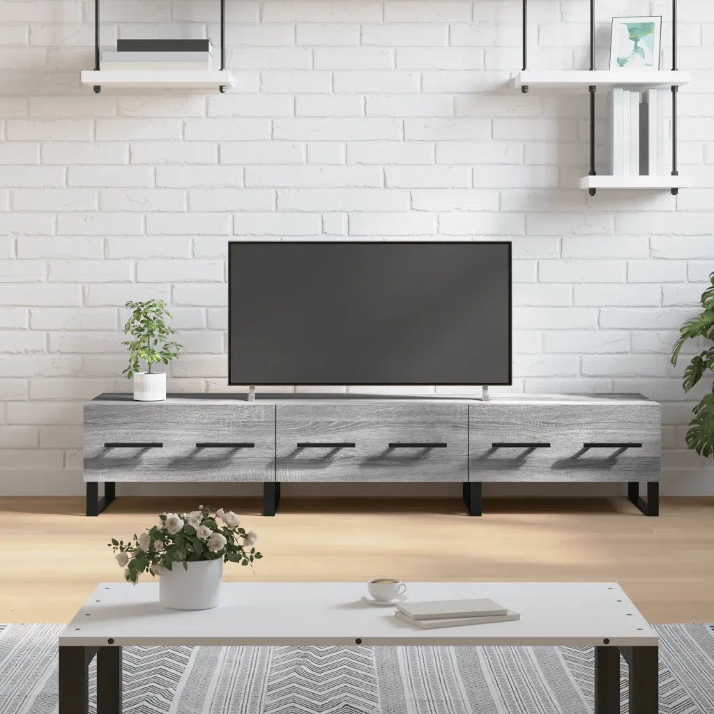 Mobile Porta TV-Mobile per TV-Credenza TV Grigio Sonoma 150x36x30 cm in Legno Multistrato 749453