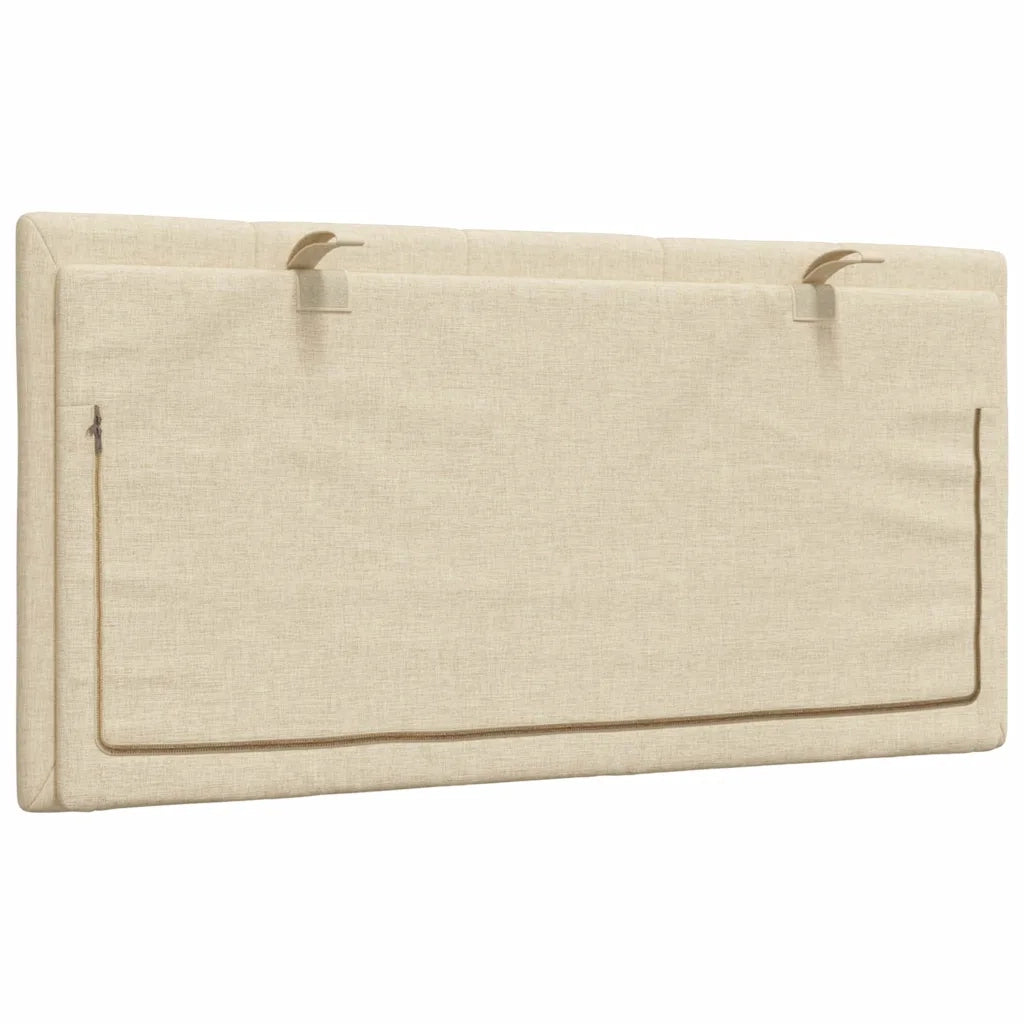 Cuscino Testiera Hanko Crema 100 cm in Tessuto CFW6096338