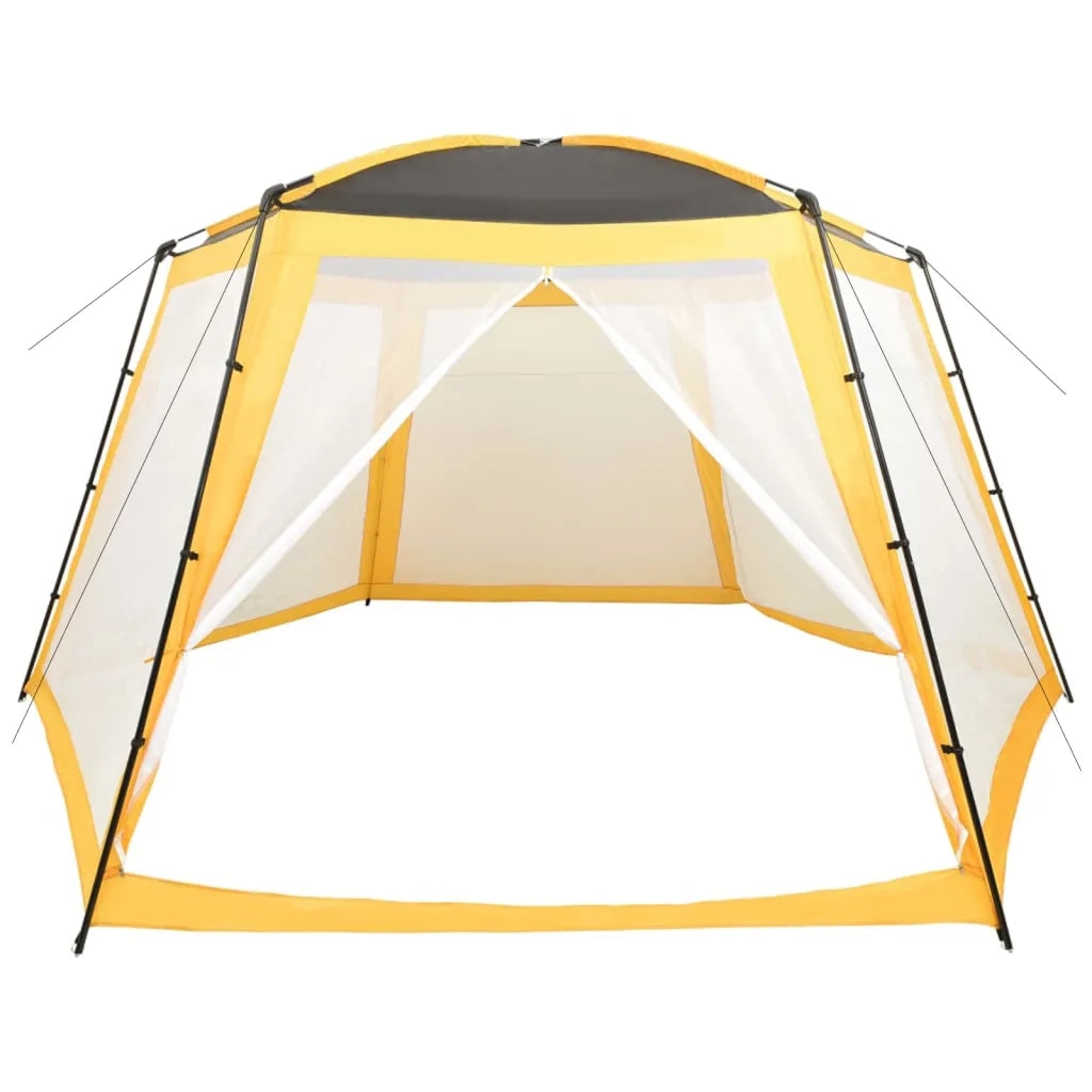 Tenda per Piscina in Tessuto 590x520x250 cm Giallo