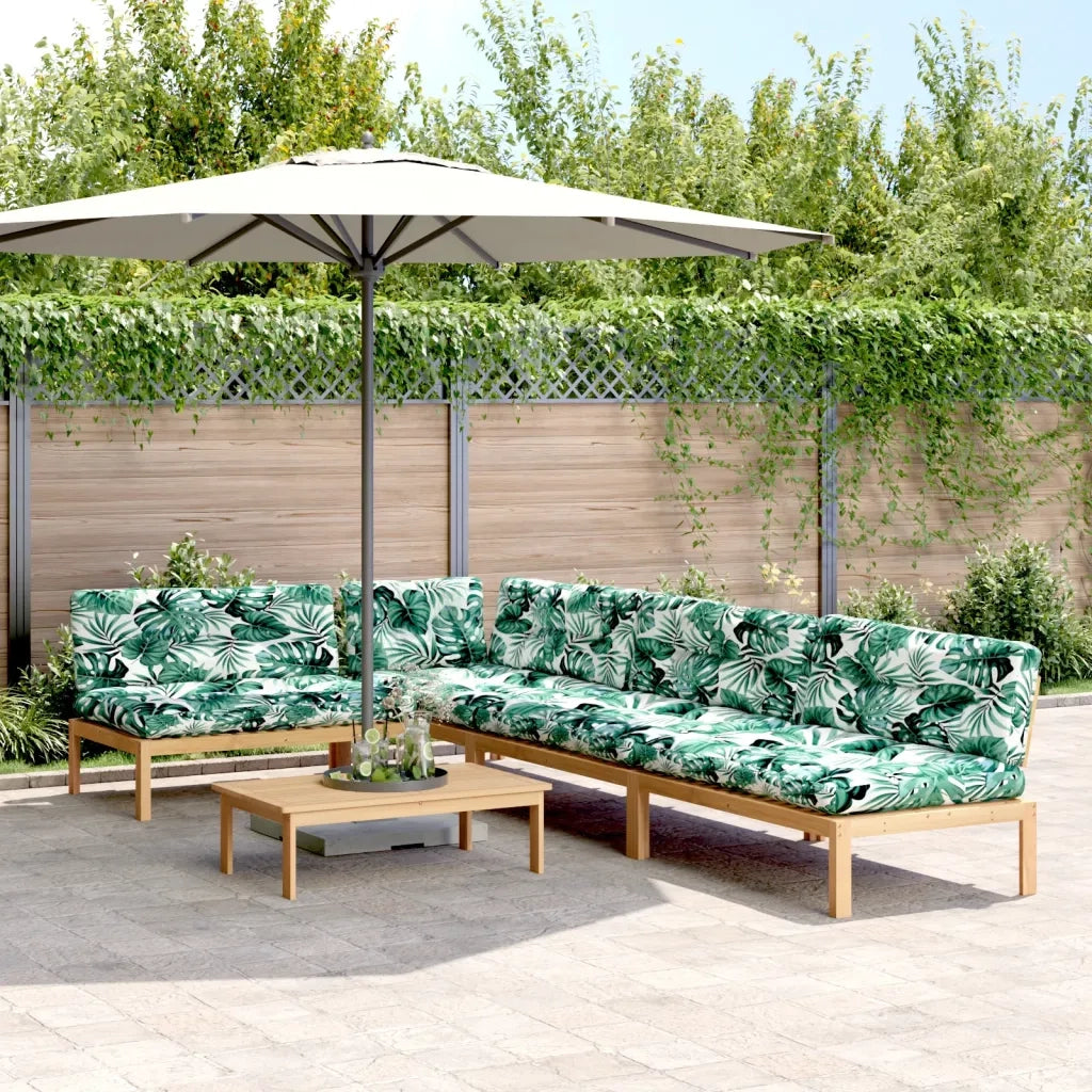 Set Divano Pallet Giardino 5pz con Cuscini Massello Acacia 3209348