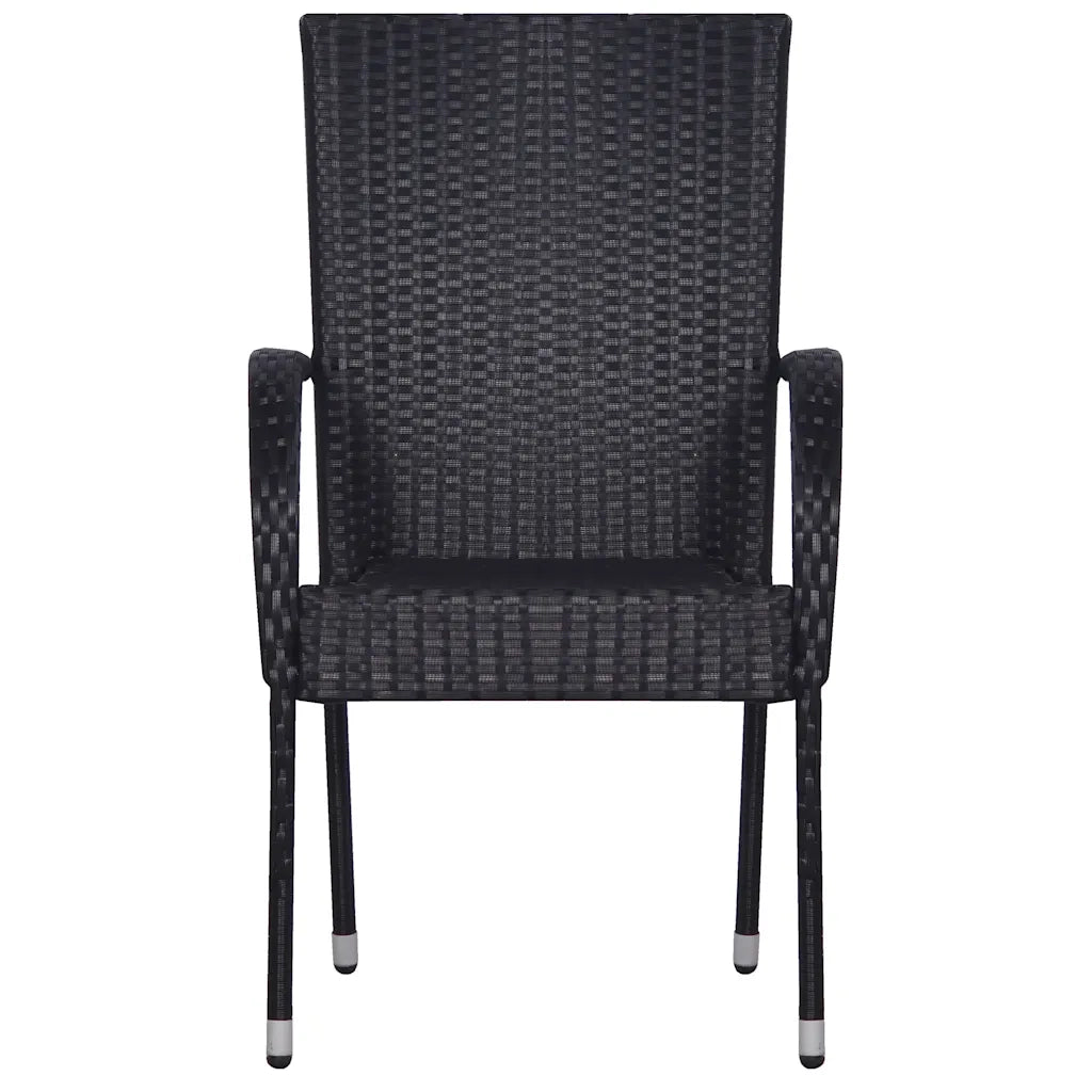 Set da Pranzo da Giardino 9 pz Nero 3067881