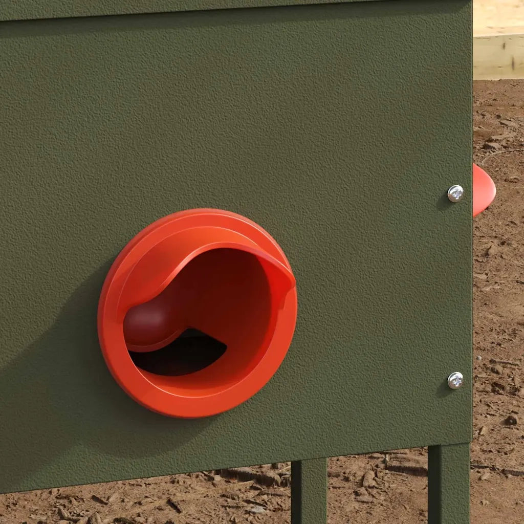 Feeder per pollo 2 pz Verde oliva 41,5 x 20,5 x 33 cm CFW1685314