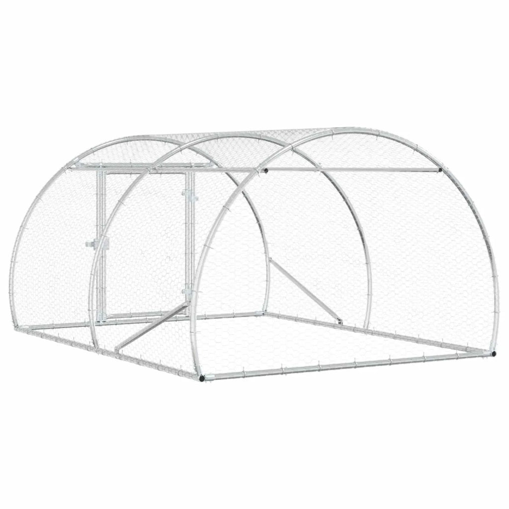 Pollaio Argento 200 x 150 x 100 cm Acciaio zincato 42042523