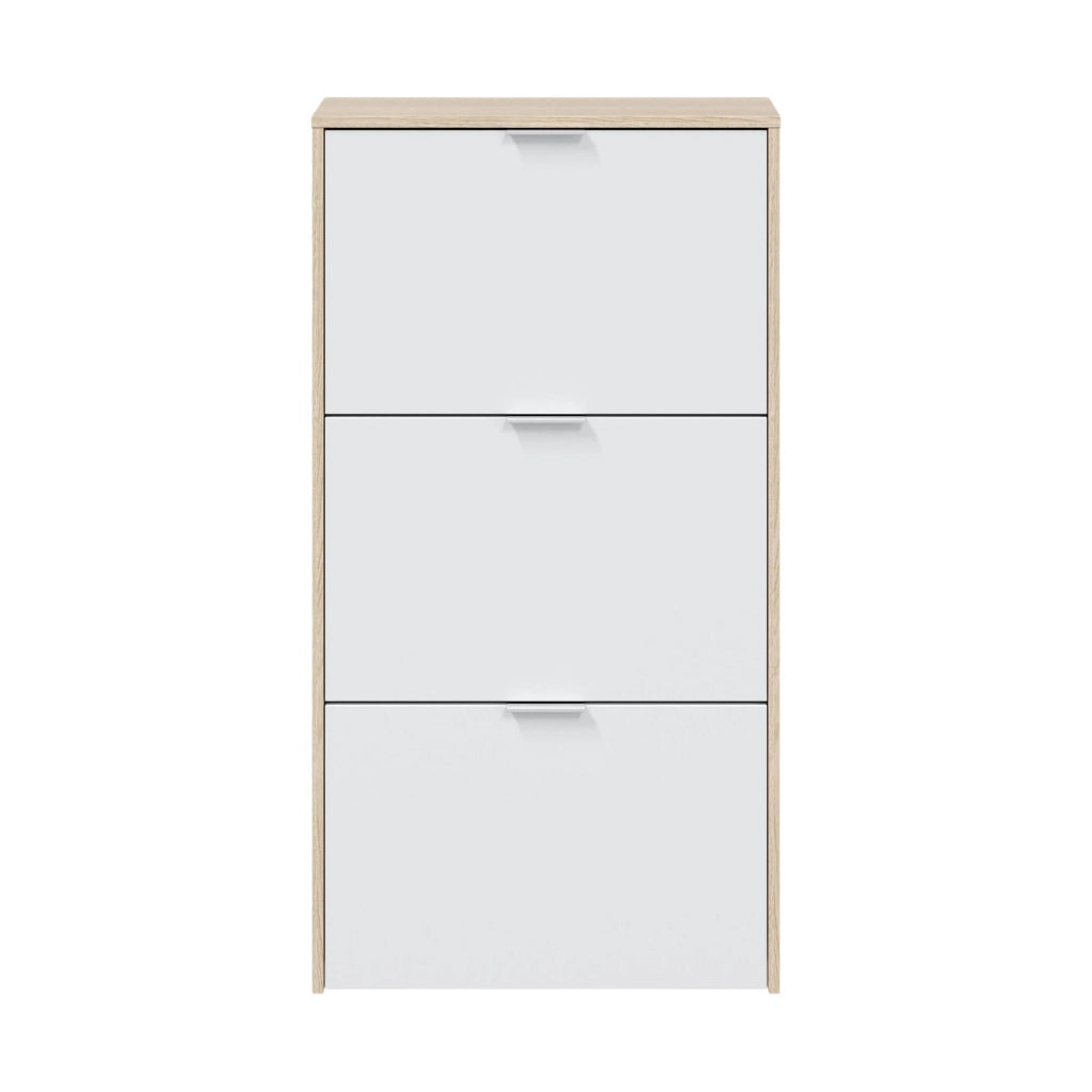 Mobile Portascarpe Asca, Scarpiera 18 Paia, 60x22x113h cm Marrone Rovere