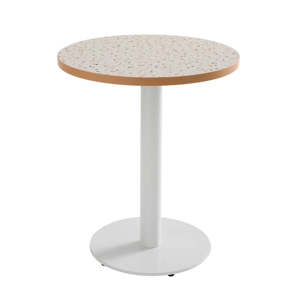 Oviala - Piano tavolo rotondo in melamina terrazzo 60 cm