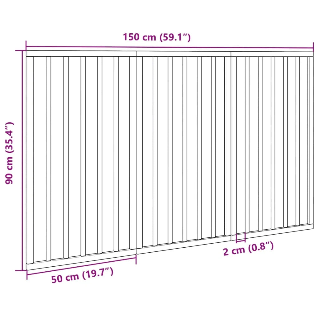 Cancelletto di sicurezza pieghevole a 3 pannelli per cani 150 cm legno di pioppo bianco 02_0023074