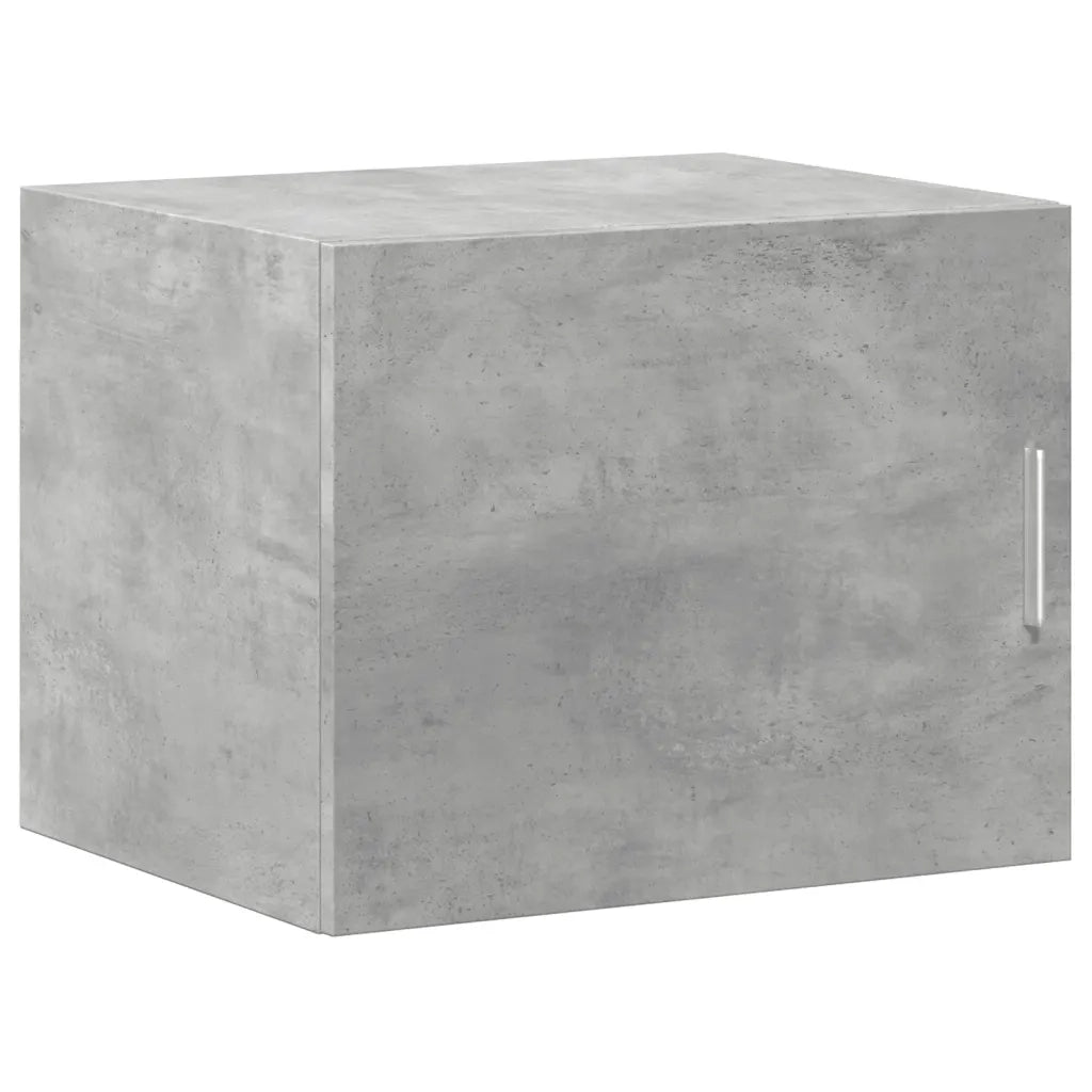Mobile contenitore a parete pratico e salvaspazio design flessibile 50 x 42,5 x 40 cm legno grigio cemento 02_0049495