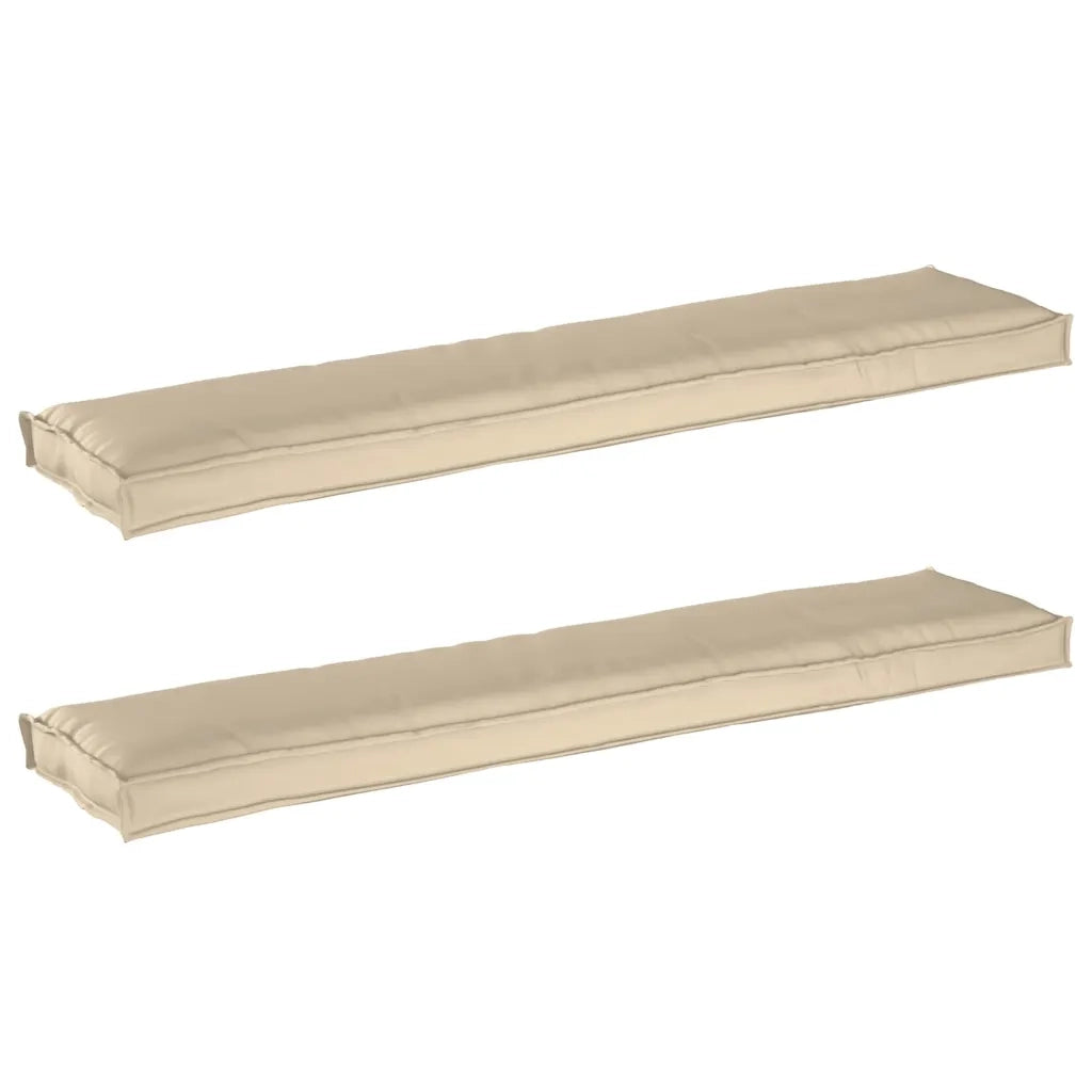 Set di Cuscini per Pallet 2 pcs Beige 180 x 40 x 8 cm 42001721