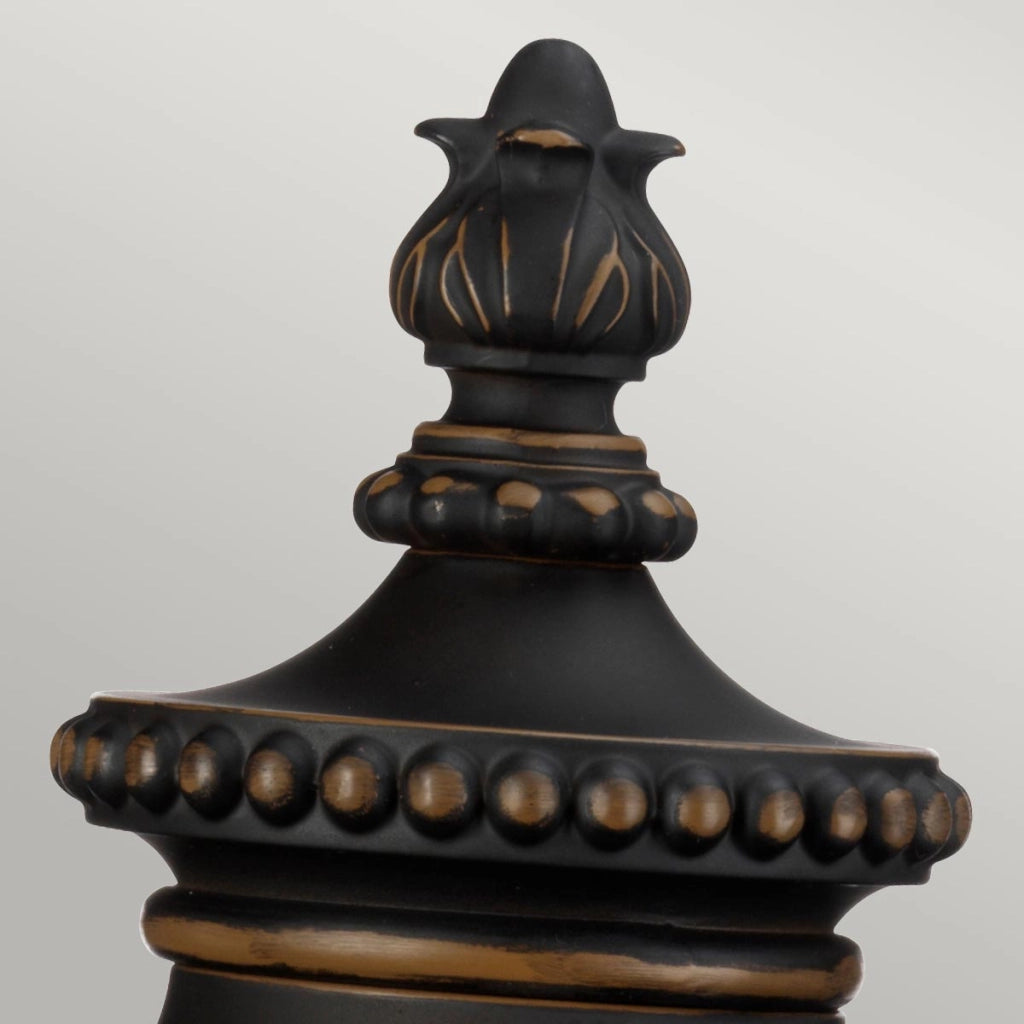 Lampada esterno piedistallo marrone E27 60W Luverne Kichler