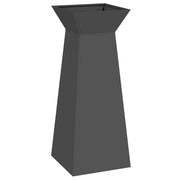 Fioriere | Cassetta per fiori | Vaso a Pilastro Nero 40 x 40 x 100 cm