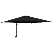 Moderno ombrellone da giardino basculante 248,5 x 247,5 x 160 cm per pratico terrazzo in poliestere nero 02_0058640
