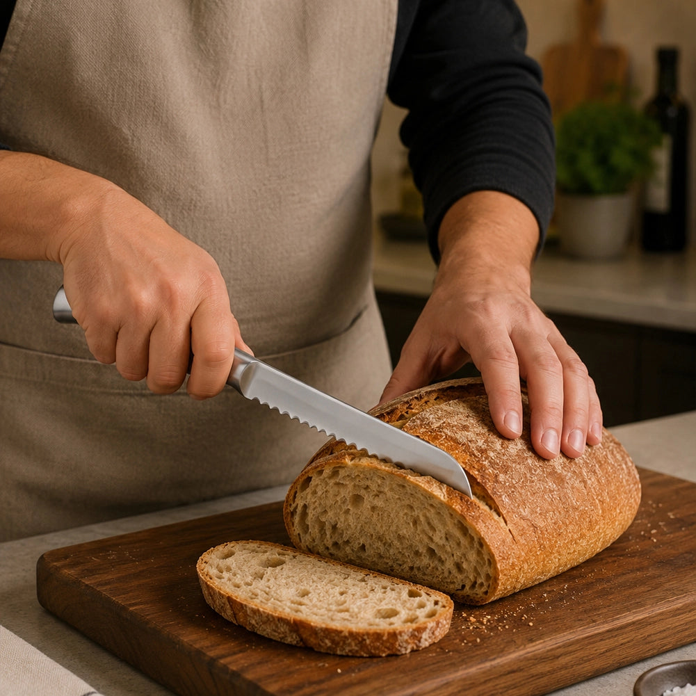 Ceppo Coltelli con 15 Pz in Acciaio Impugnatura Ergonomica Ideale per Cucinare