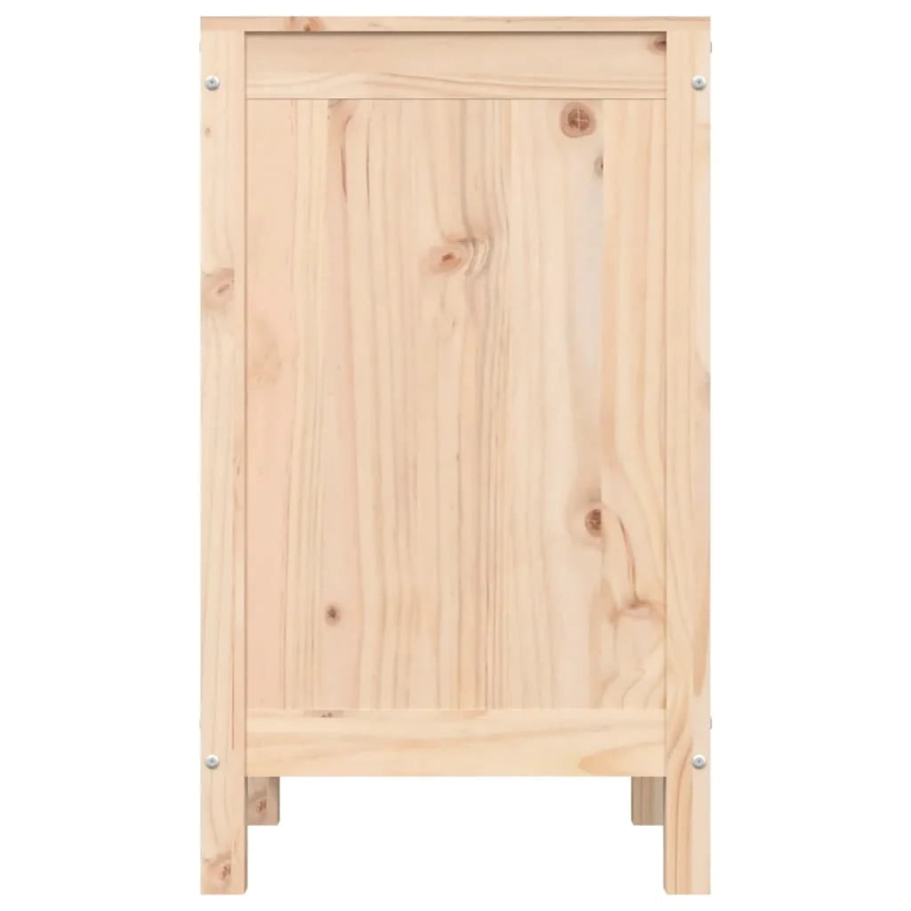 Contenitore per la biancheria 44 x 44 x 76 cm in legno massello di pino 02_0006138