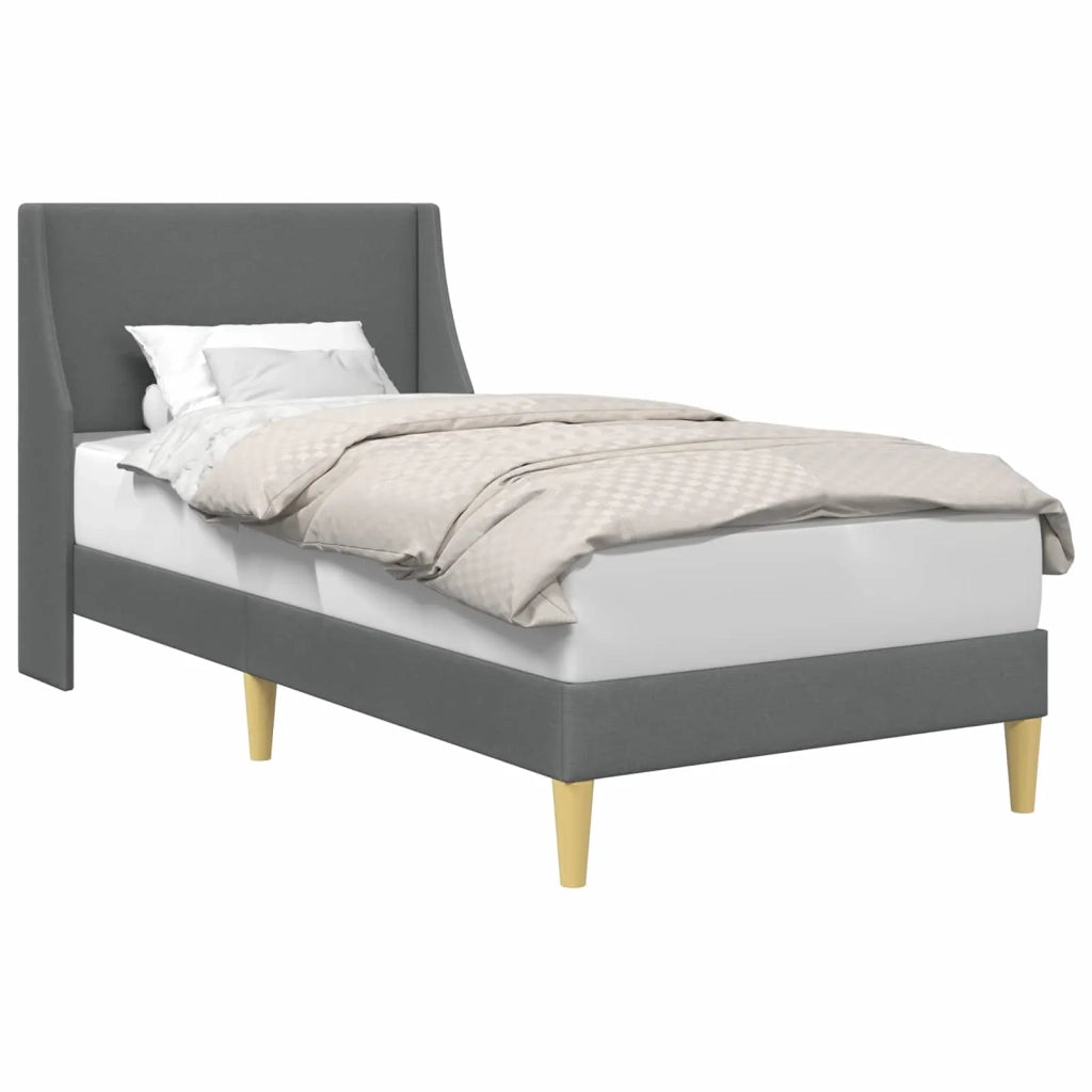 Struttura del letto Grigio scuro 90 x 190 cm Velluto 3414660
