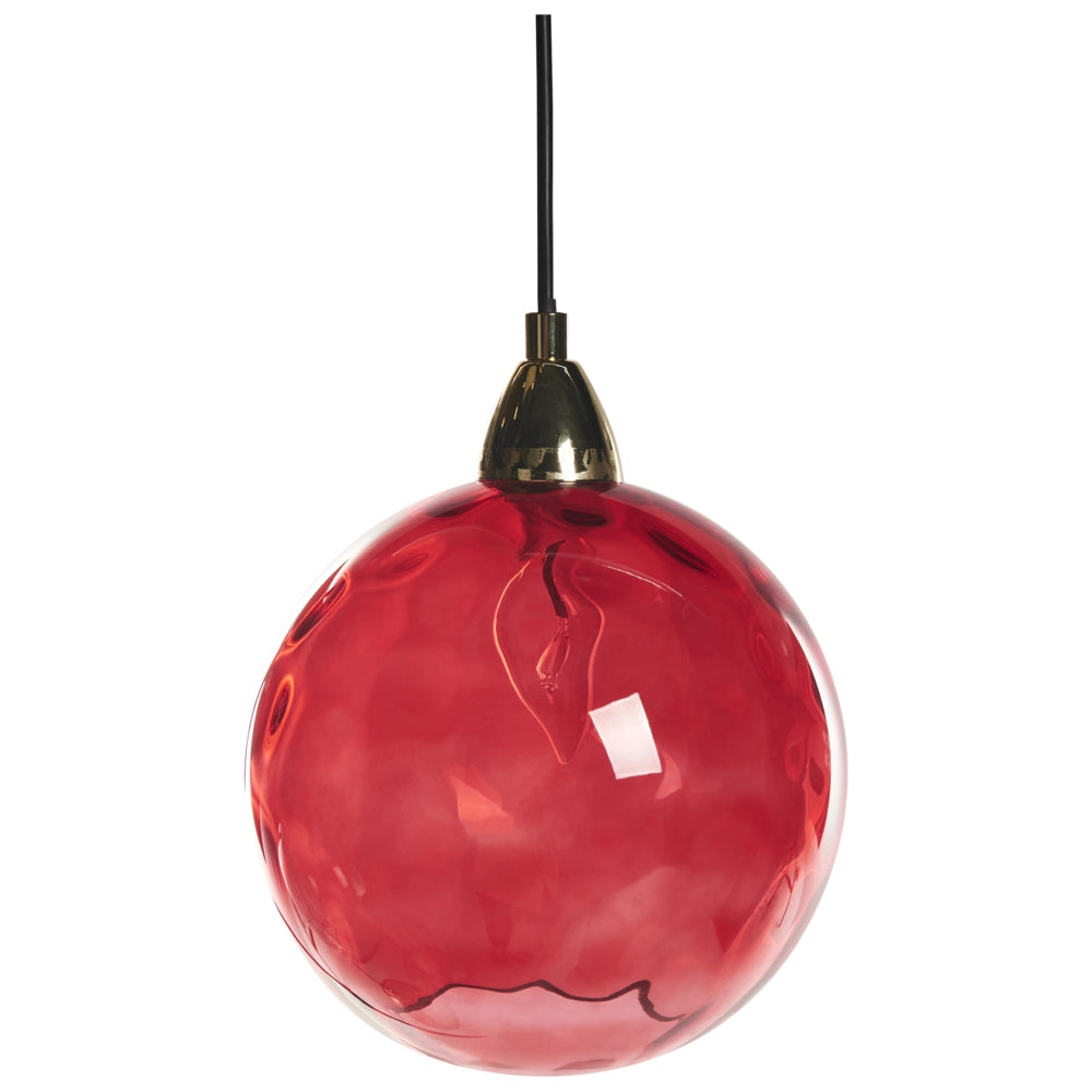 Lampada a sospensione in metallo rosso ferro vetro a sospensione Luce moderna Glam Illuminazione Soggiorno Sala da pranzo Camera da letto