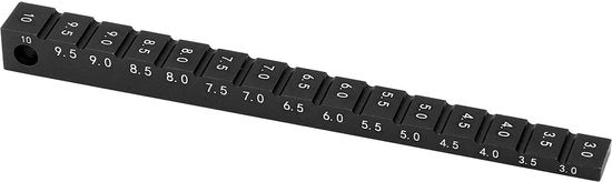 Misuratore di Altezza Portatile - Lega di Alluminio - Regolabile 3-10 mm - Leggero - Misurazione Precisa - Design Duraturo 

Modello: Rijhoogtemeter Draagbaar 
Codice: 123456