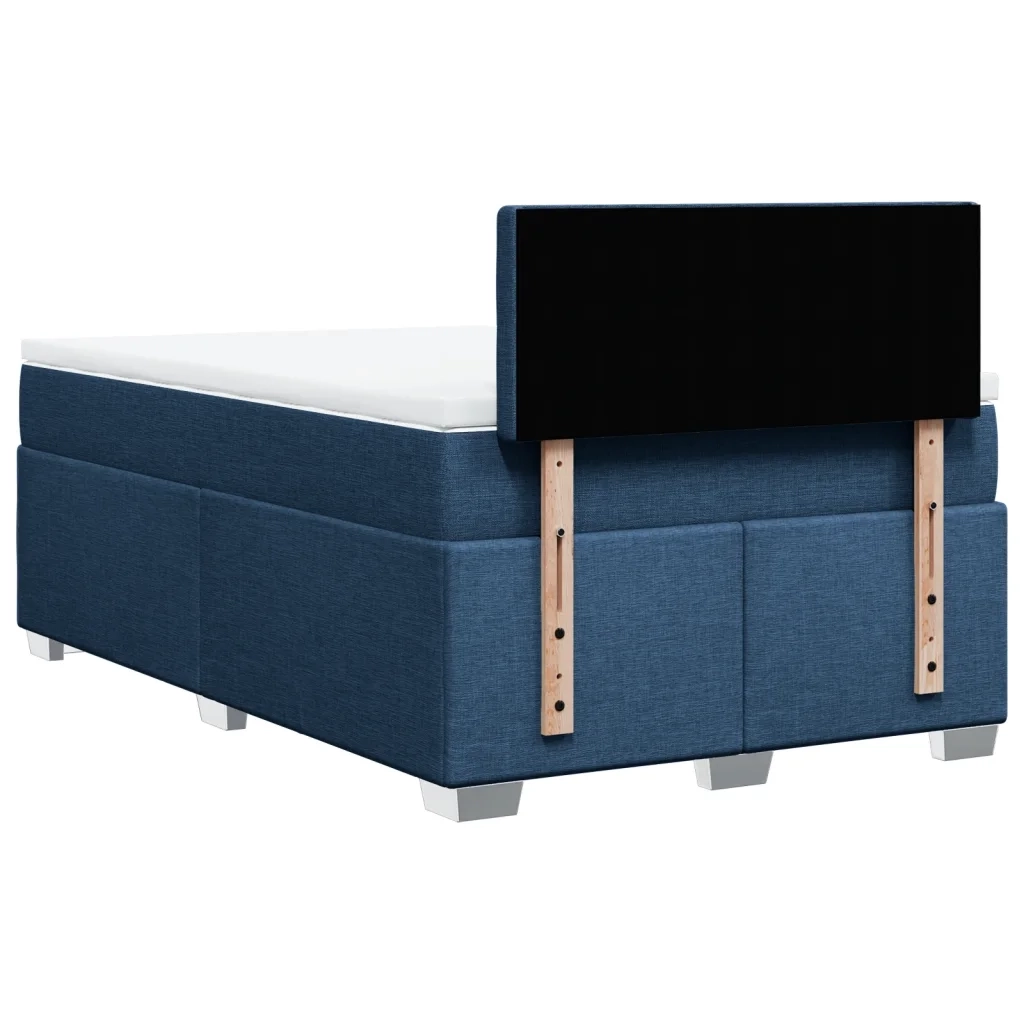 Giroletto a Molle con Materasso Blu 120x200 cm in Tessuto 3285875
