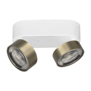 Hole Applique e Plafoniera LED 13W 3000K CRI90 Bianco/Bronzo - Lampada da soffitto e parete in alluminio pressofuso - Rossini Illuminazione