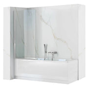 Schermo Vasca Mobile Rea Lagos 80 Chrome