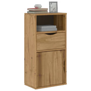 Armadietto Laterale con Cassetto ODDA 40x24x79 cm Legno di Pino 4103599