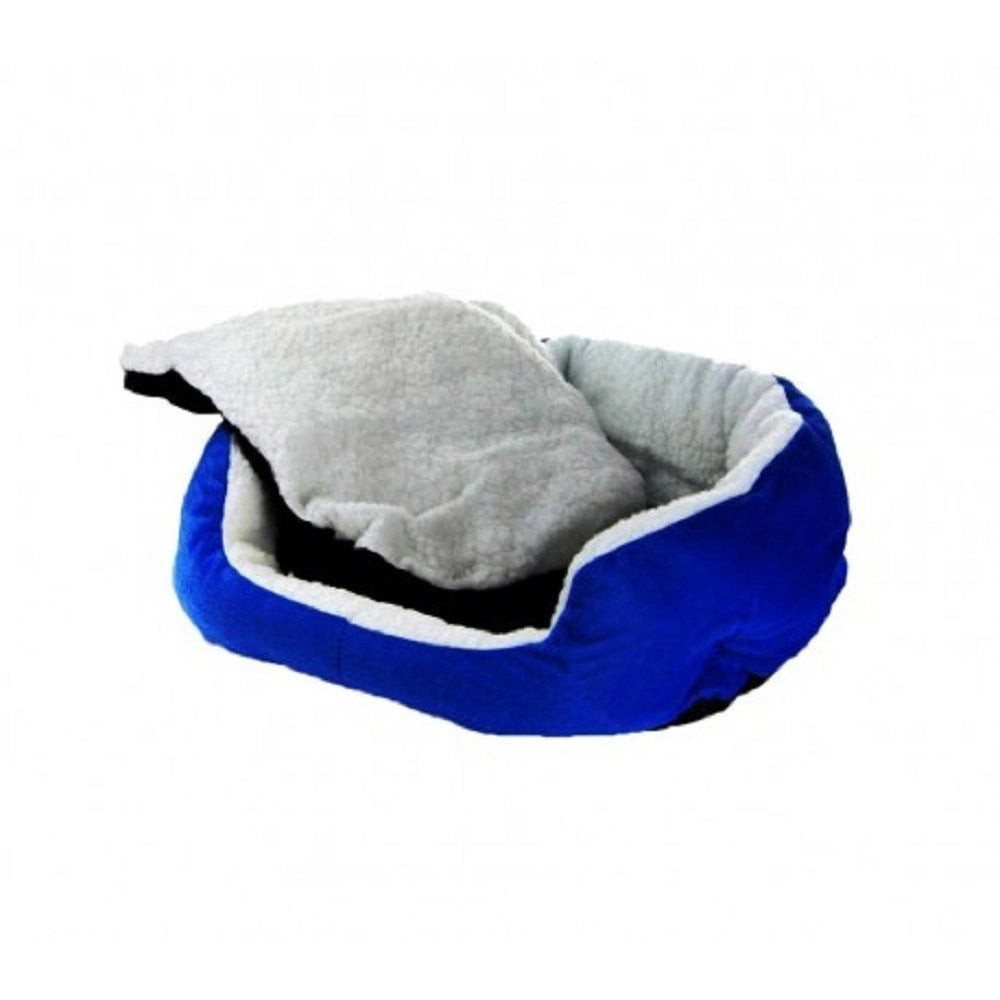 Trade Shop - Cuccia Morbida Per Cani E Gatti Inverno Caldo In Pile 42x30x15cm Con Cuscino -