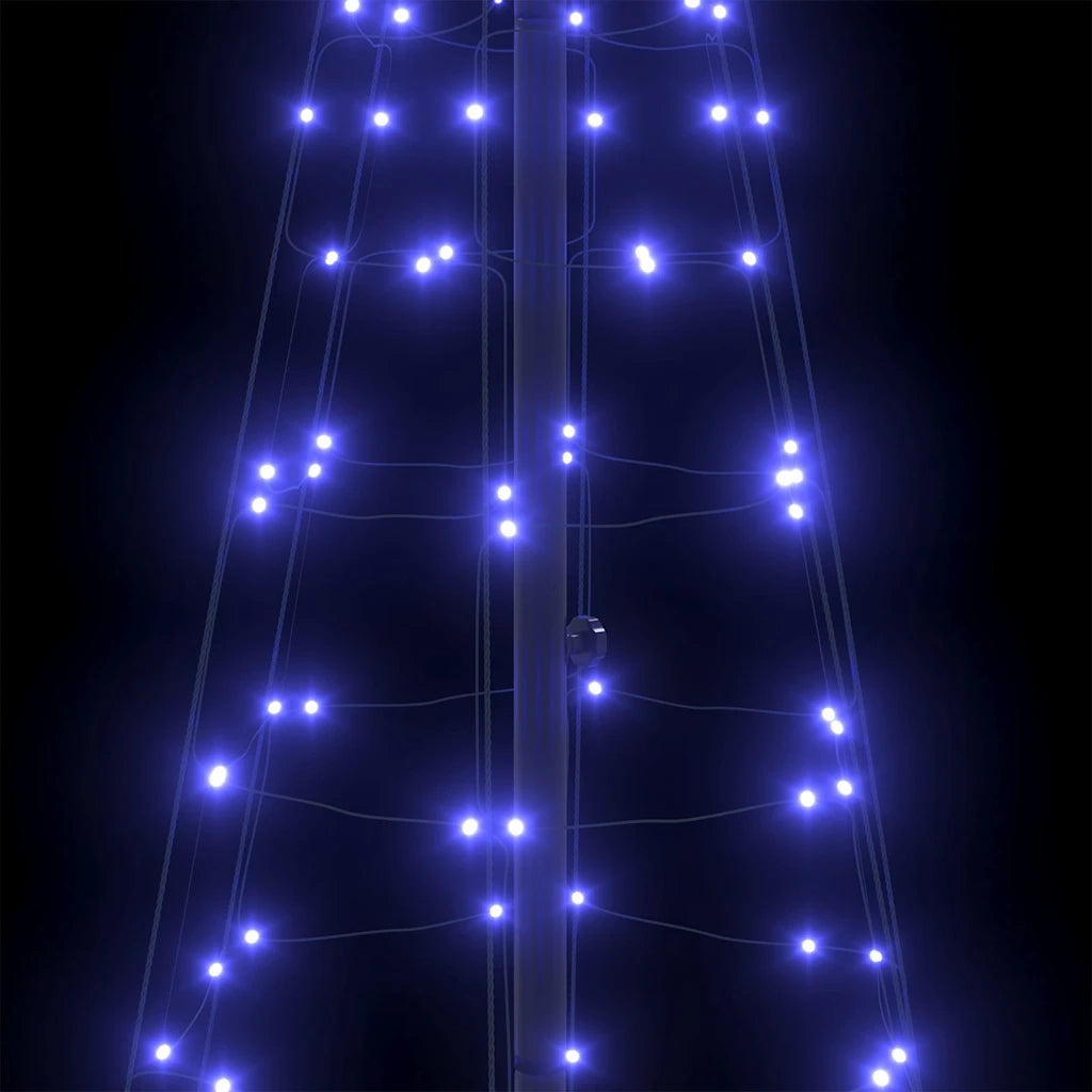 Albero di Natale LED con picchetti per il terreno Blu 250 cm 42018752