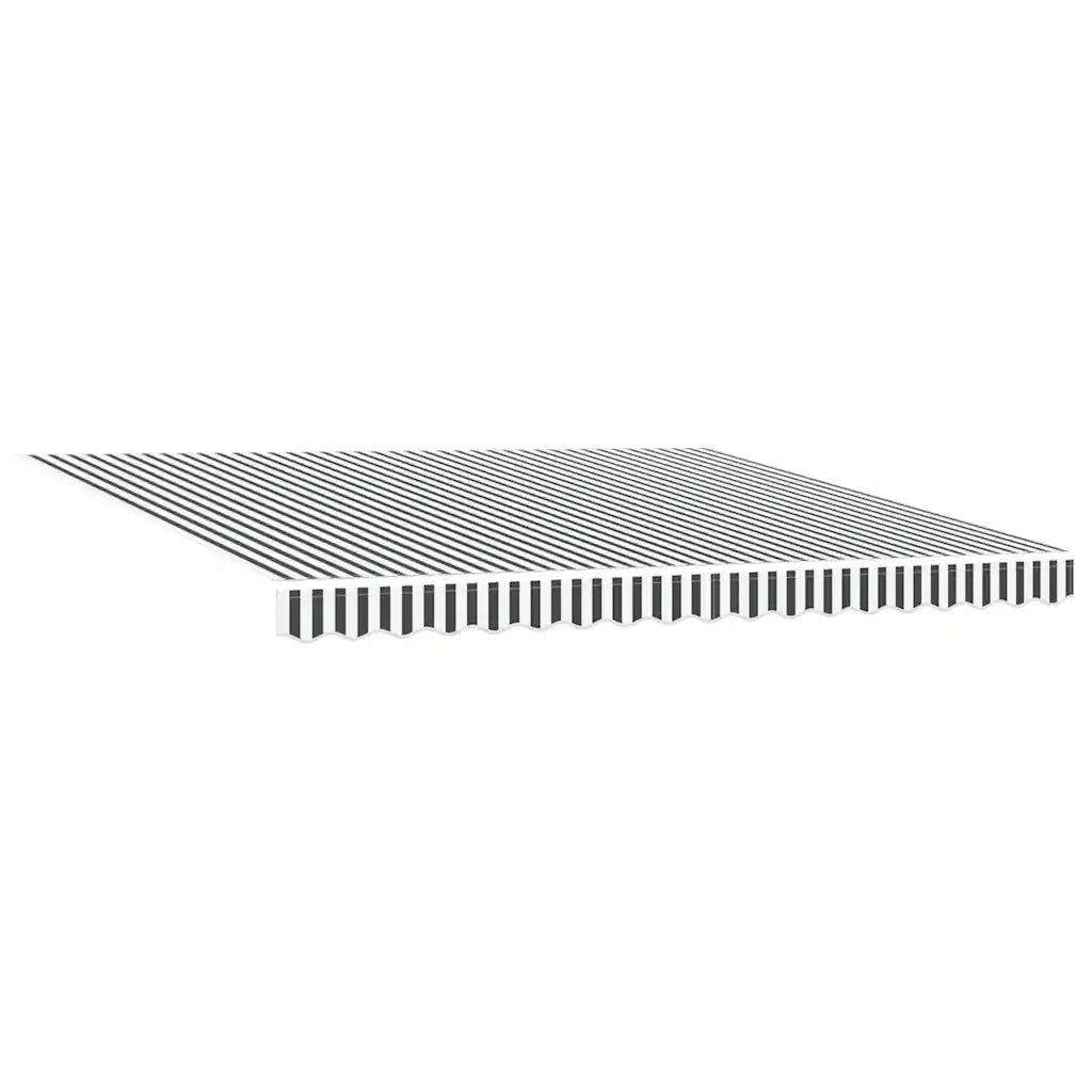 Tenda Retrattile Antracite e Bianca 4x3 m Tessuto e Alluminio 3216110