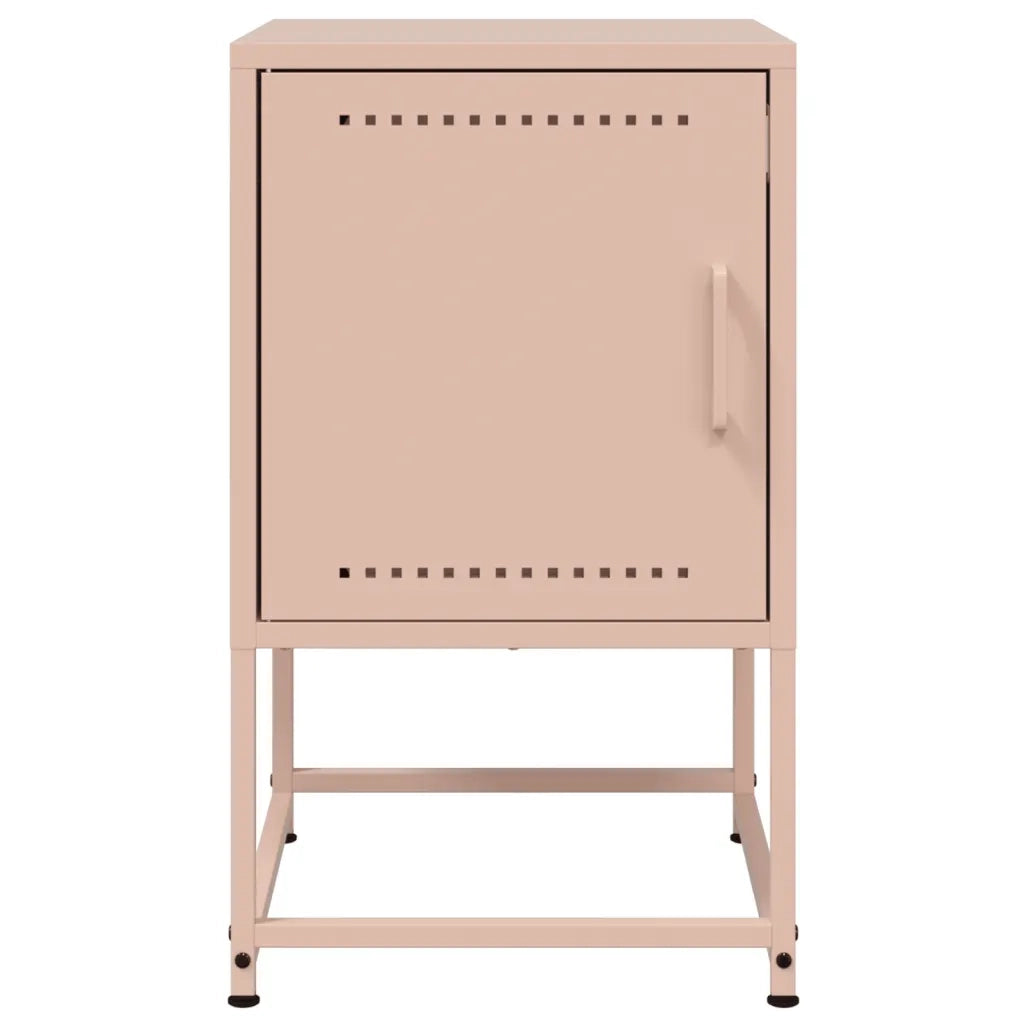 Comodino-Tavolino da notte Rosa 36x39x60,5 cm in Acciaio 515884
