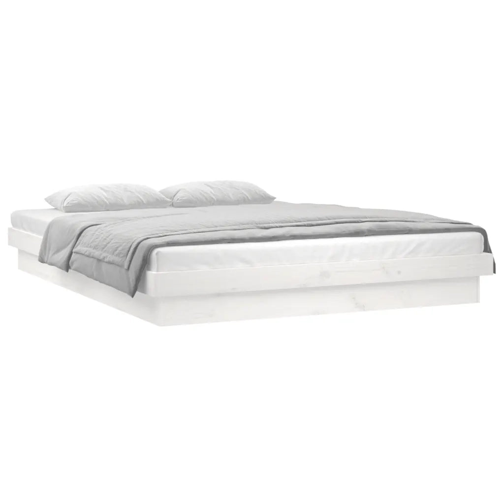 Giroletto LED Bianco 120x190 cm Small Double Legno Massello 820008