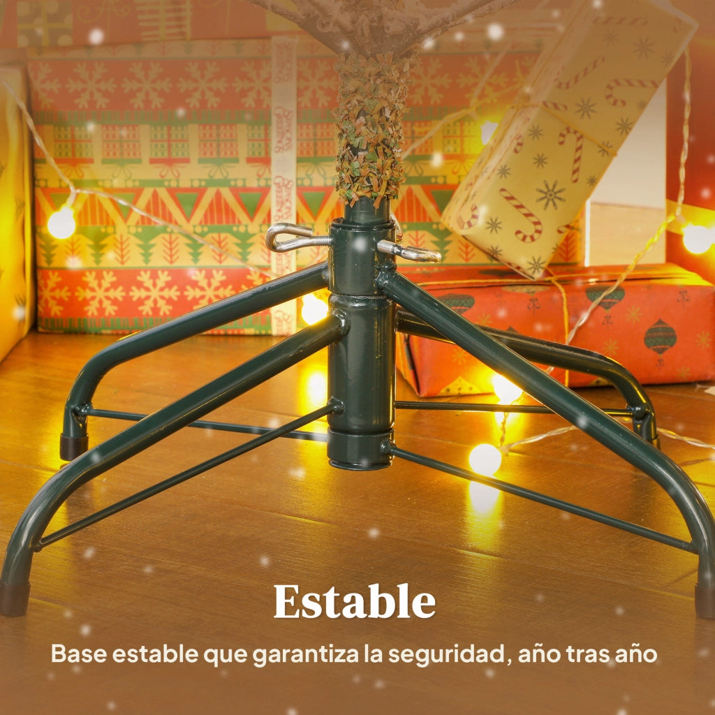 Albero di Natale ¨C zephmum ¨C Nevado 180 cm 1207 Rami Base Pieghevole