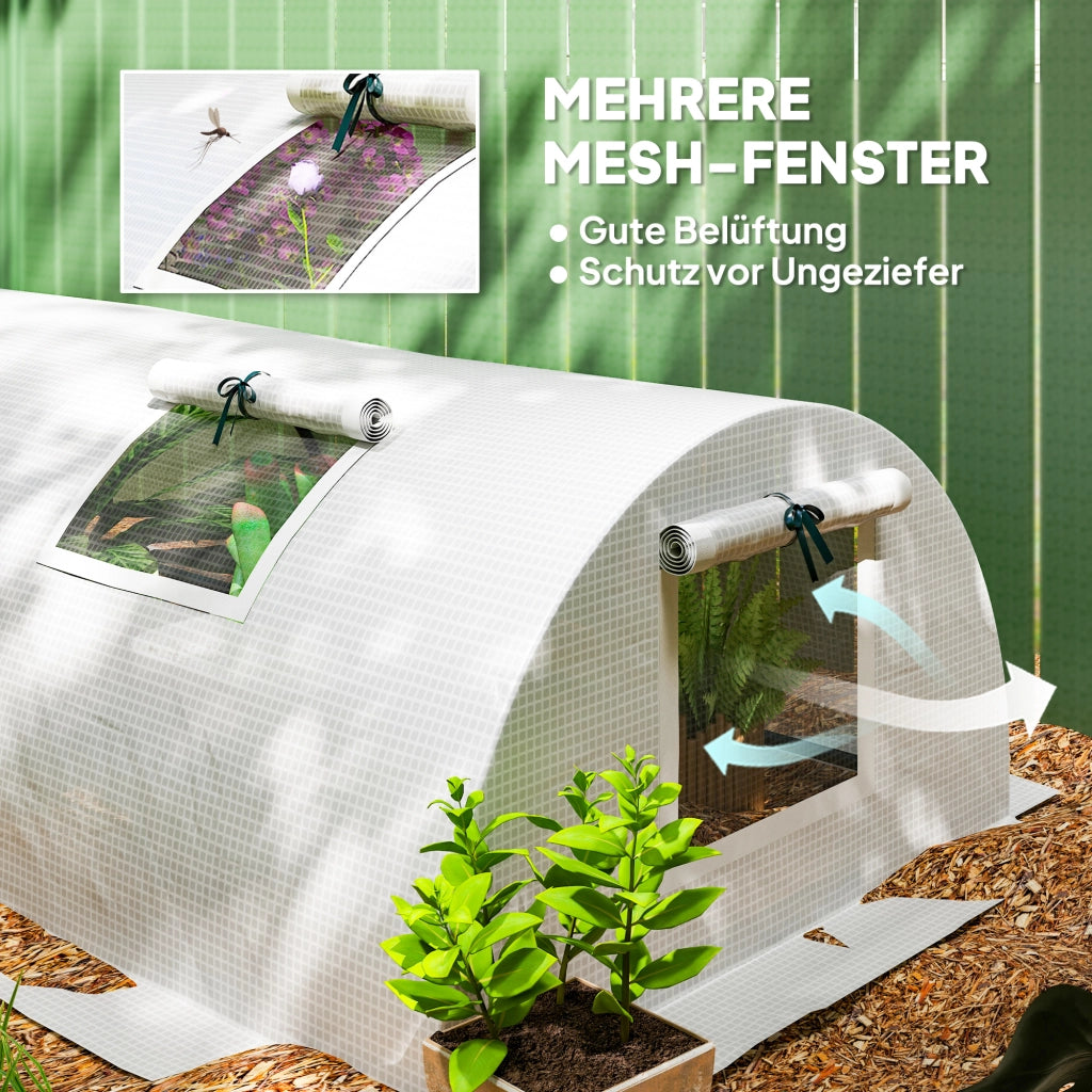 Serra da giardino ¨C zephmum ¨C 300x80x45 cm bianco