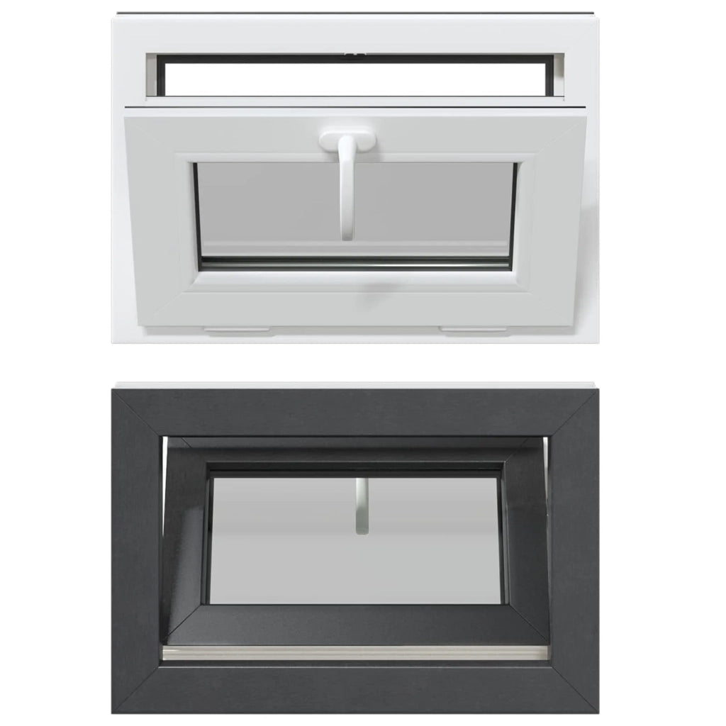 Finestra per Soffitta RISOR 60 x 40 cm PVC e Vetro Antracite CFW8738321