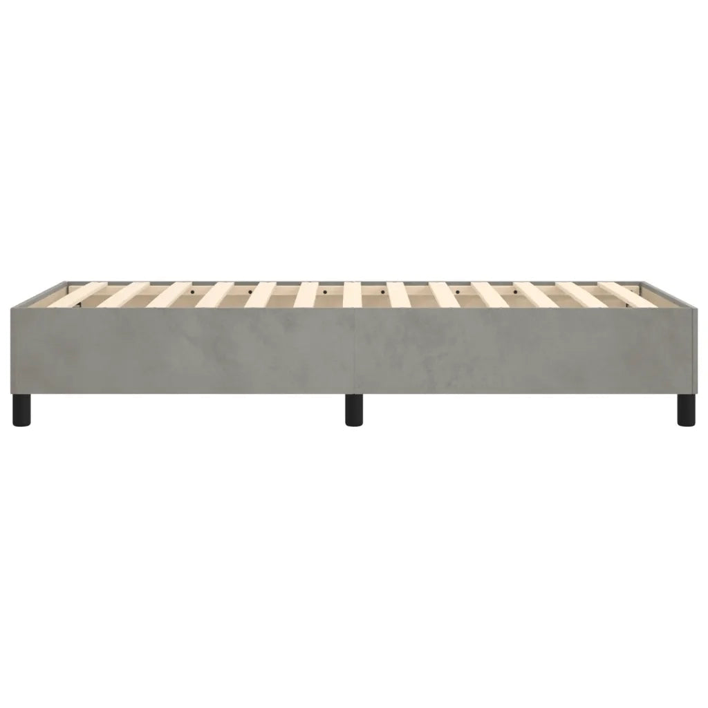 Struttura Letto a Rete a Molle Grigio Chiaro 80x200 cm Velluto 3121084