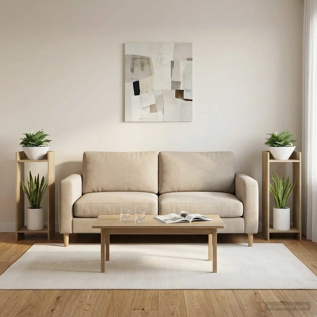 Supporto per piante 2 pcs Rovere Sonoma 30 x 30 x 80 cm 899583
