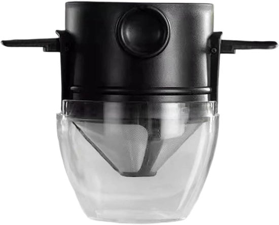 Filtro di caffè pieghevole in acciaio inossidabile con doppia strato - Filtro portatile per uso domestico, ufficio, viaggio e all'aperto