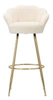 Sgabello Bar Vienna Crema Cm 55X53X110