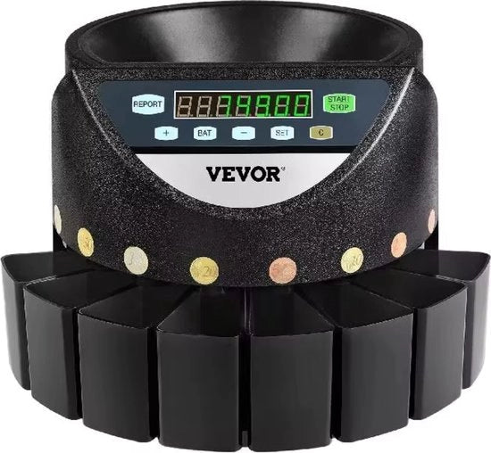 Macchina per Contare Monete - 300 Monete/Minuto - Classificatore di Monete - Vetrina - Dettaglio - Grande Allocazione - Auto-Macchina per Contare Monete - Macchina per Contare - Per Contare Monete