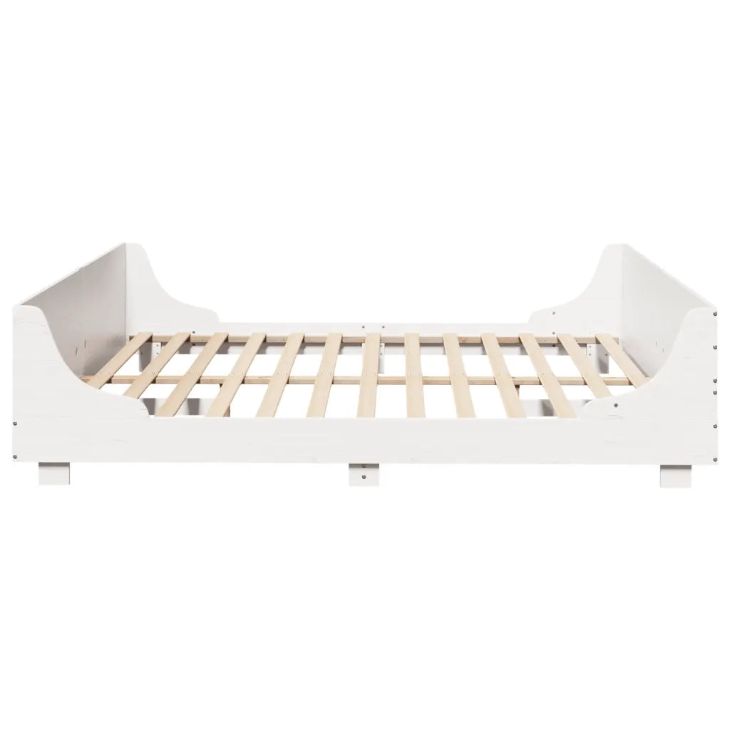 Letto senza Materasso Bianco 180x200 cm Legno Massello di Pino 3302274