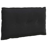 Cuscino per Schiena | Cuscino dorsale Nero 80 x 50 cm Tessuto in Cords