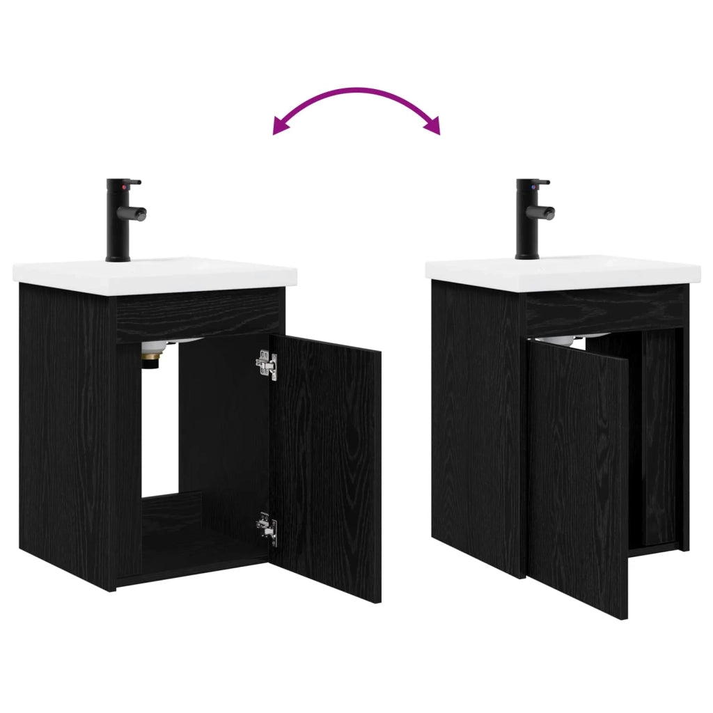 Mobile bagno con rubinetto Rovere Nero 42 x 40 x 74,5 cm